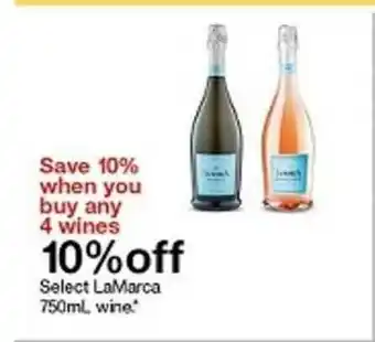 Target LaMarca 750mL Wine 10% Off offer