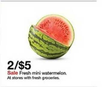 Target Fresh Mini Watermelon offer