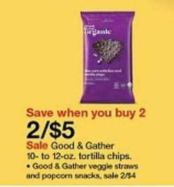 Target Good & Gather 10- To 12-Oz Tortilla Chips offer