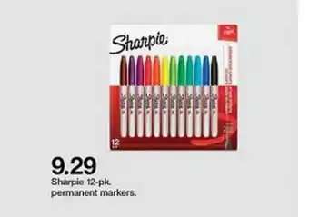 Target Sharpie 12-Pk Permanent Markers offer