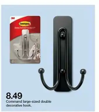 Target Command Large-Sized Double Decorative Hook offer