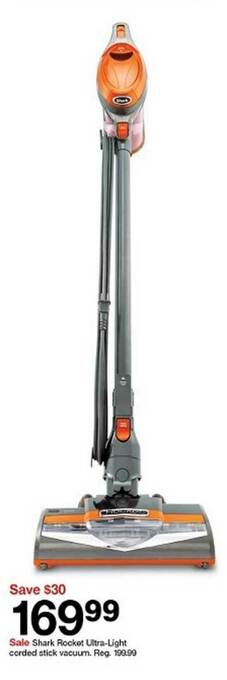 Target Shark Rocket Ultra-Light Corded Stick Vacuum offer