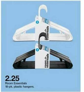 Target Room Essentials 18-Pk Plastic Hangers offer