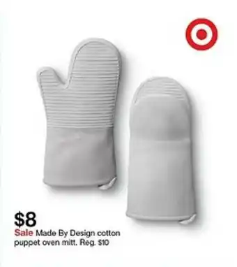 Target Made By Design Cotton Puppet Oven Mitt offer