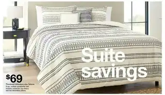 Target Threshold Full-Queen-Size Tatiana 5-Pc Cotton Comforter Set offer