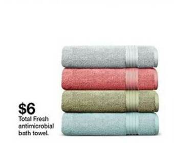 Target Total Fresh Antimicrobial Bath Towel offer