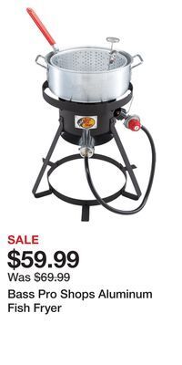 Cabela's Bass pro shops aluminum fish fryer offer