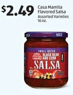 Aldi Casa Mamita Flavored Salsa Assorted Varieties 16 oz. offer