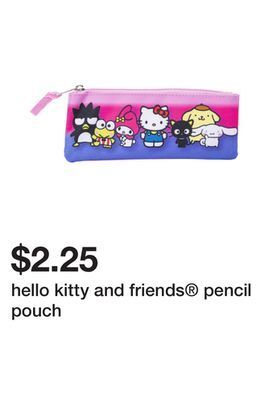 Five Below Hello kitty and friends® pencil pouch offer