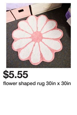 Five Below Flower shaped rug 30in x 30in offer
