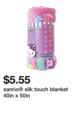 Five Below Sanrio® silk touch blanket 40in x 50in offer
