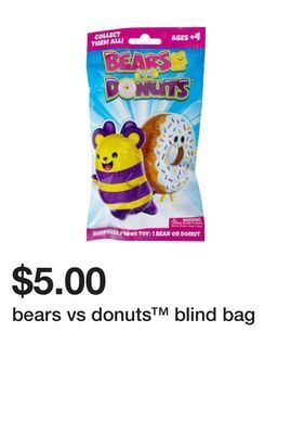 Five Below Bears vs donuts™ blind bag offer