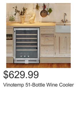 Costco Vinotemp 51-bottle wine cooler offer
