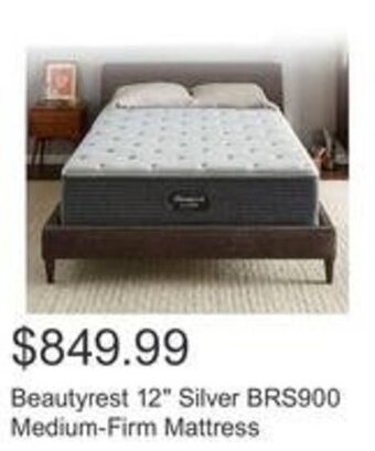 Costco Beautyrest 12" Silver BRS900 Medium-Firm Mattress offer