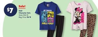 Family Dollar Kids' character sets offer