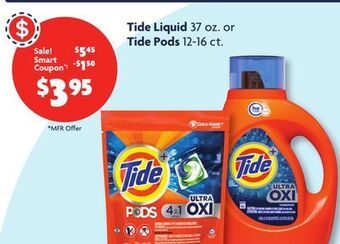 Family Dollar Tide liquid 37 oz. or tide pods 12-16 ct. offer