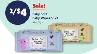 Family Dollar Baby soft baby wipes offer