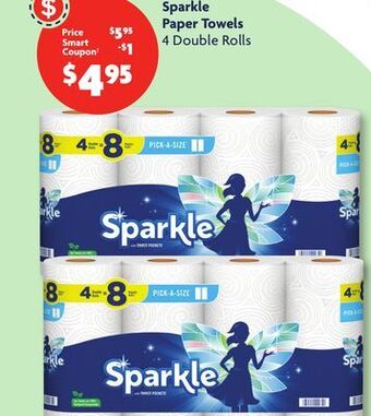 Family Dollar Sparkle paper towels offer