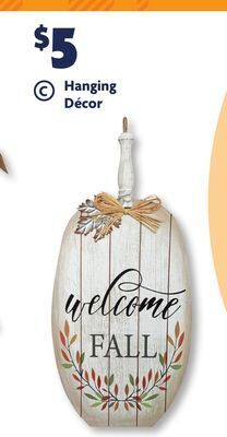 Family Dollar Hanging décor offer