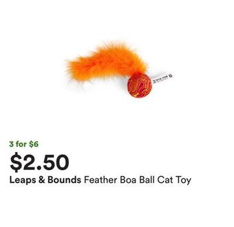 Petco Feather boa ball cat toy offer