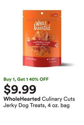 Petco Culinary cuts jerky dog treats, 4 oz. bag offer