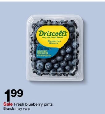 Target Fresh blueberry pints offer