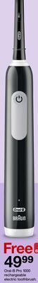 Target Oral-b pro 1000 rechargeable electric toothbrush offer