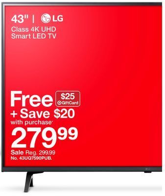Target Lg 43 class 4k uhd smart led tv offer