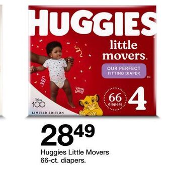 Target Huggies little movers 66-ct. diapers. offer