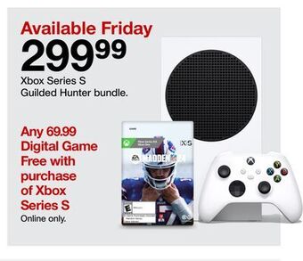 Target Xbox series s guilded hunter bundle offer