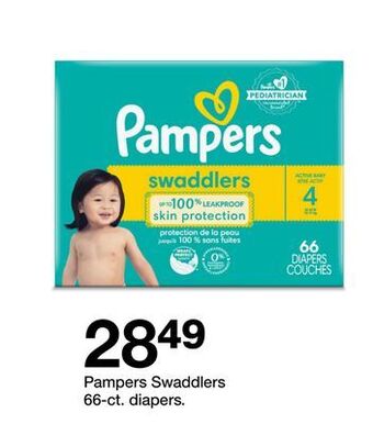 Target Pampers swaddlers 66-ct. diapers offer