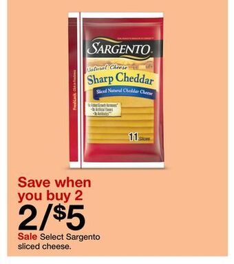 Target Sargento sliced cheese offer