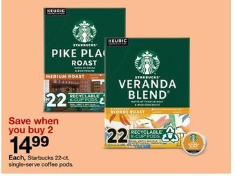 Target Starbucks 22-ct. single-serve coffee pods offer