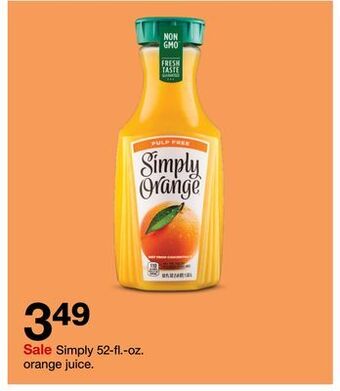 Target Simply 52-fl.-oz. orange juice offer