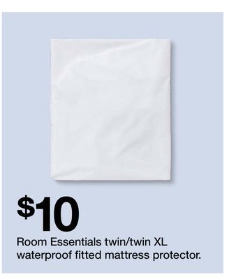 Target Room essentials twin/twin xl waterproof fitted mattress protector offer