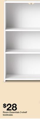 Target Room essentials 3-shelf bookcase offer