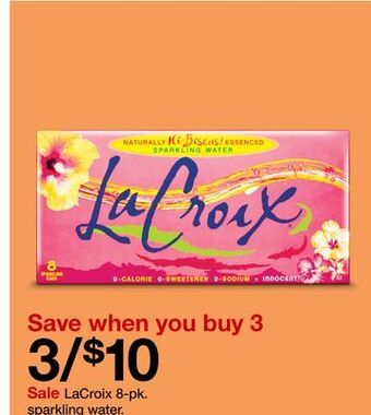 Target Lacroix 8-pk. sparkling water offer
