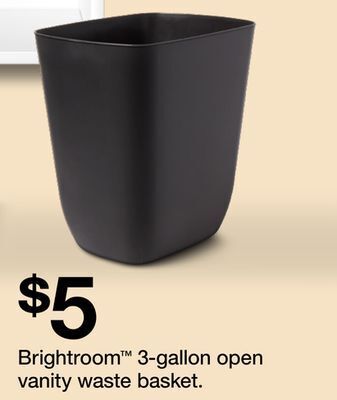 Target Brightroom™ 3-gallon open vanity waste basket offer
