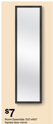 Target Room essentials 13.5x49.5 framed door mirror offer