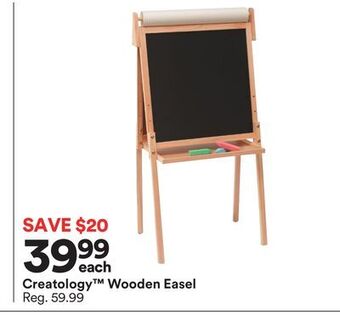 Michaels Creatology™ wooden easel offer