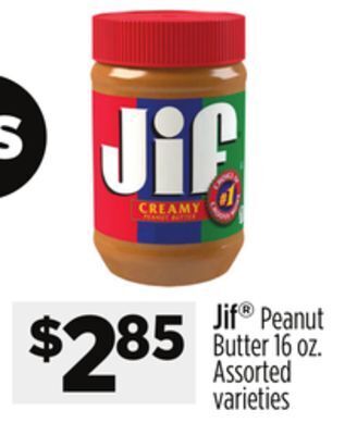 Dollar General Jif® peanut butter offer
