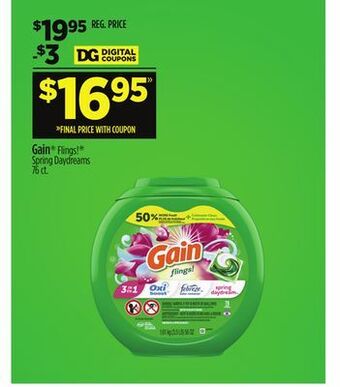 Dollar General Gain® flings! ® spring daydreams offer