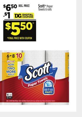 Dollar General Scott® paper towels offer