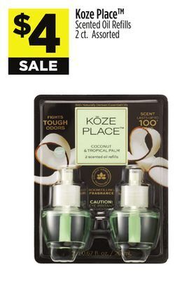 Dollar General Koze place scented oil refills offer
