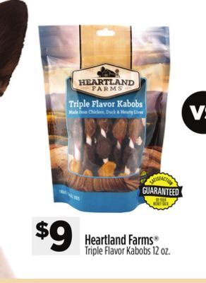 Dollar General Heartland farms® triple flavor kabobs offer