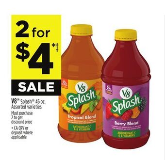 Dollar General V8® splash® offer