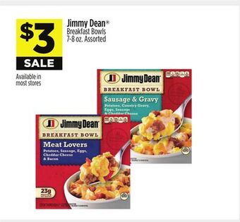 Dollar General Jimmy dean® breakfast bowls offer