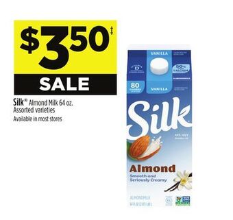 Dollar General Silk® almond milk offer