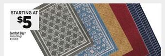 Dollar General Comfort bay® printed rugs offer