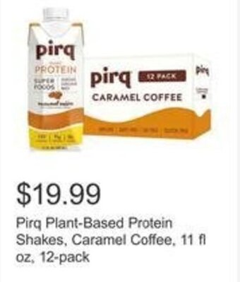 Costco Pirq Plant-Based Protein Shakes, Caramel Coffee, 11 fl oz, 12-pack offer